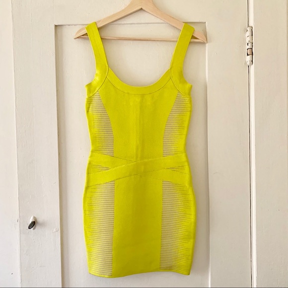 Marciano Dresses & Skirts - NWT MARCIANO Bandage Bodycon Printed Dress in Neon
